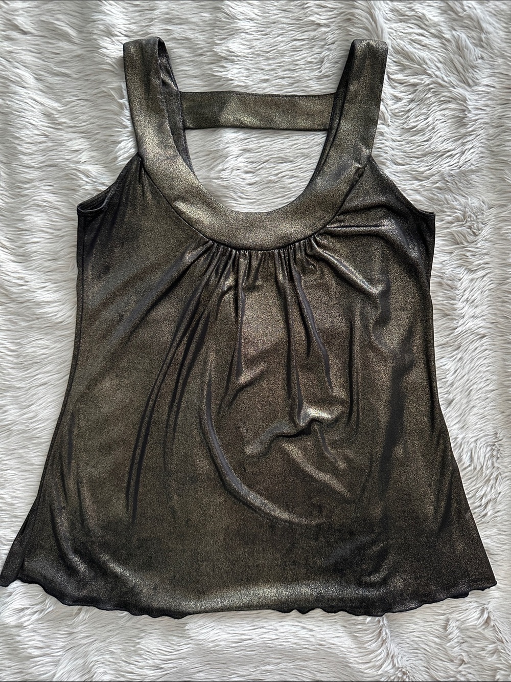 Ally B Metallic Tank Blouse